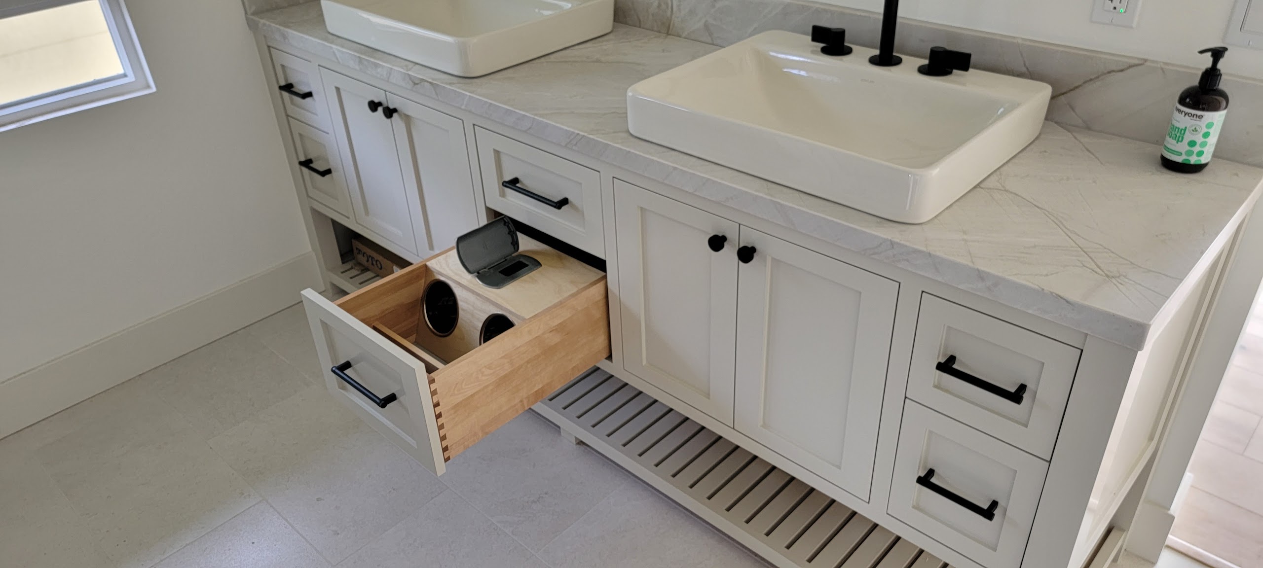 double bathroom sink